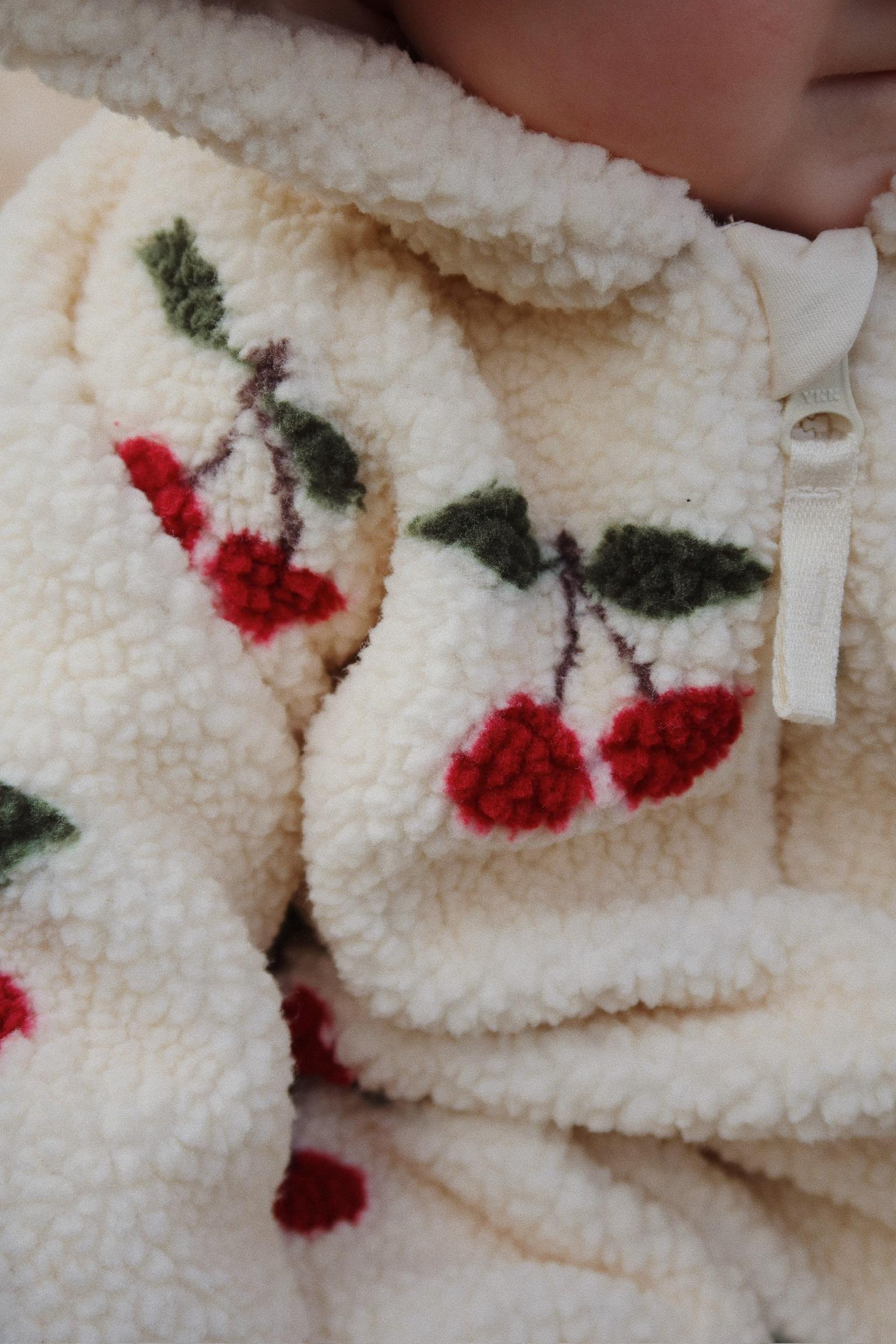 【Konges Sløjd】JODY TEDDY ONESIE GRS - MA GRANDE CERISE