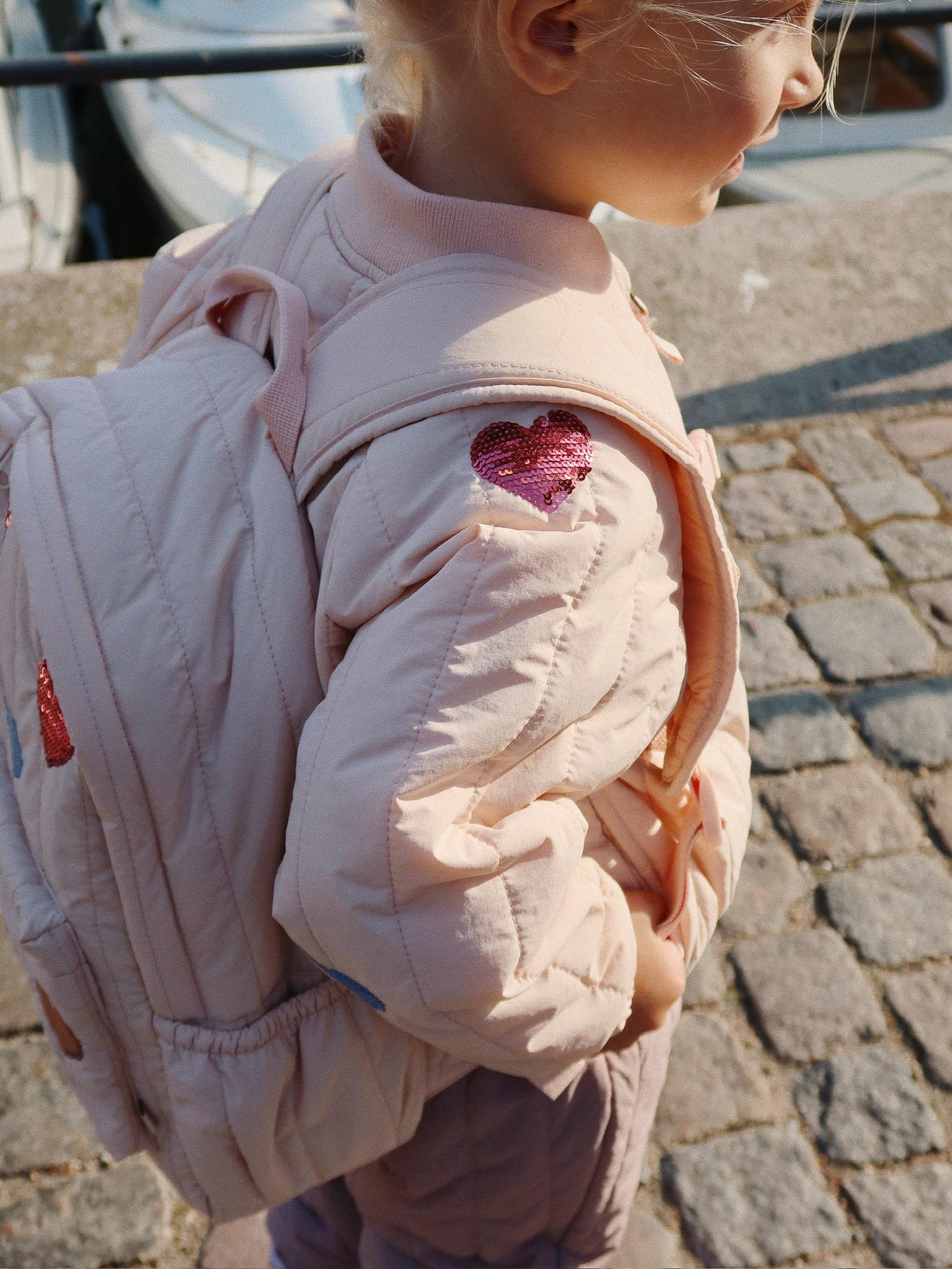 【Konges Sløjd】JUNO QUILTED SEQUIN BACKPACK MIDI - CAMEO ROSE
