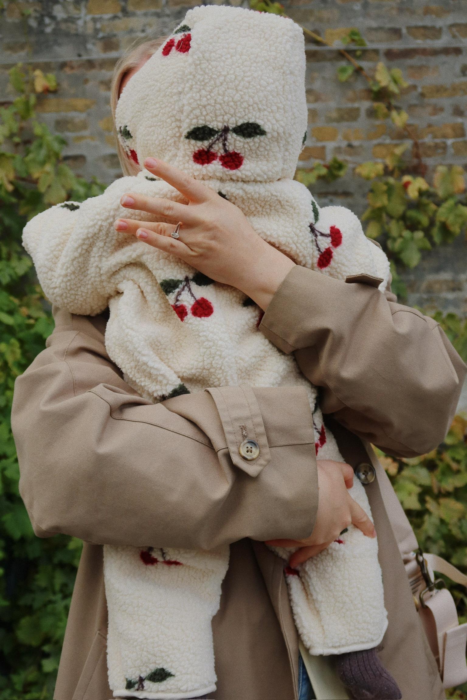 【Konges Sløjd】JODY TEDDY ONESIE GRS - MA GRANDE CERISE