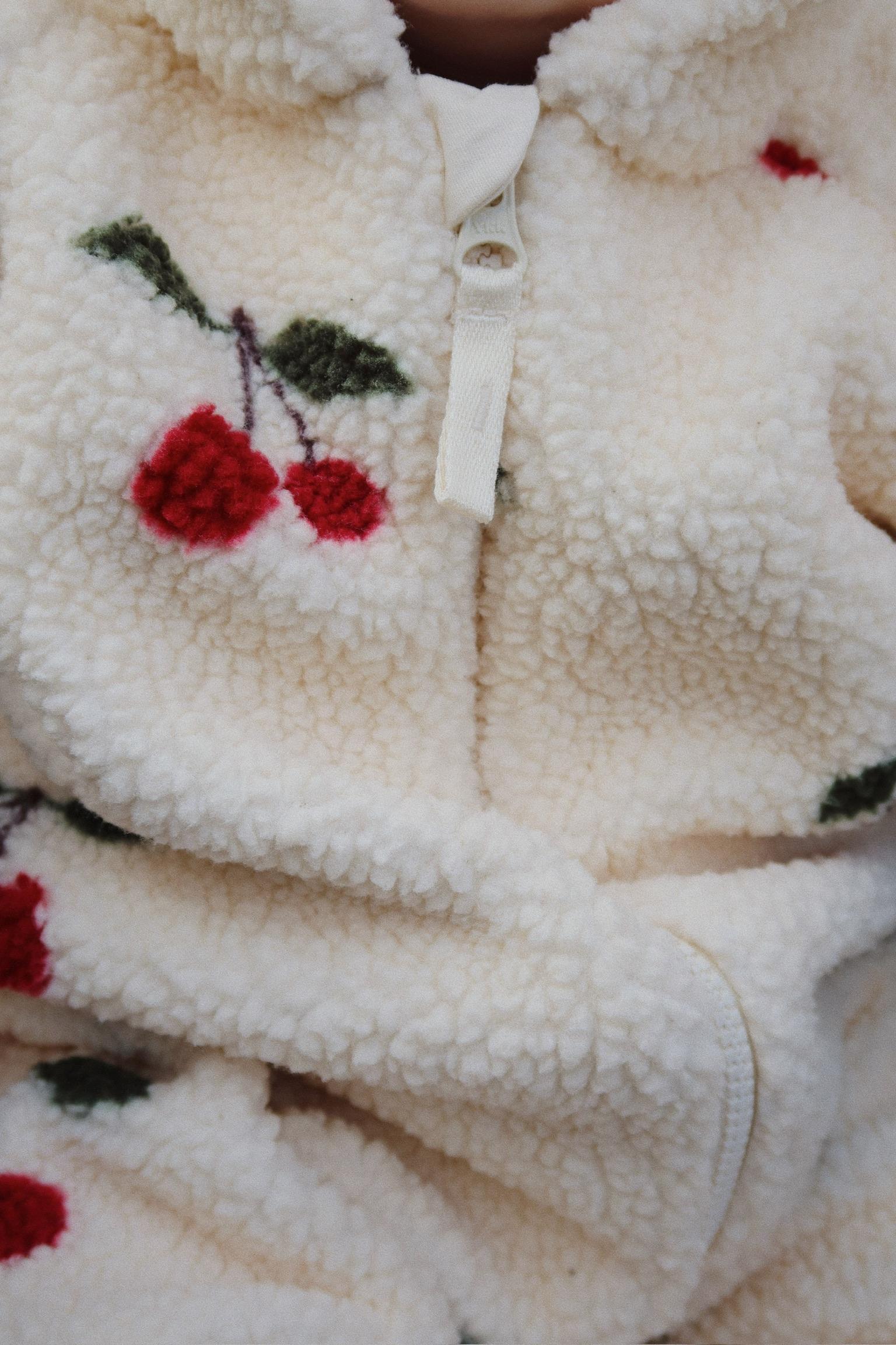 【Konges Sløjd】JODY TEDDY ONESIE GRS - MA GRANDE CERISE