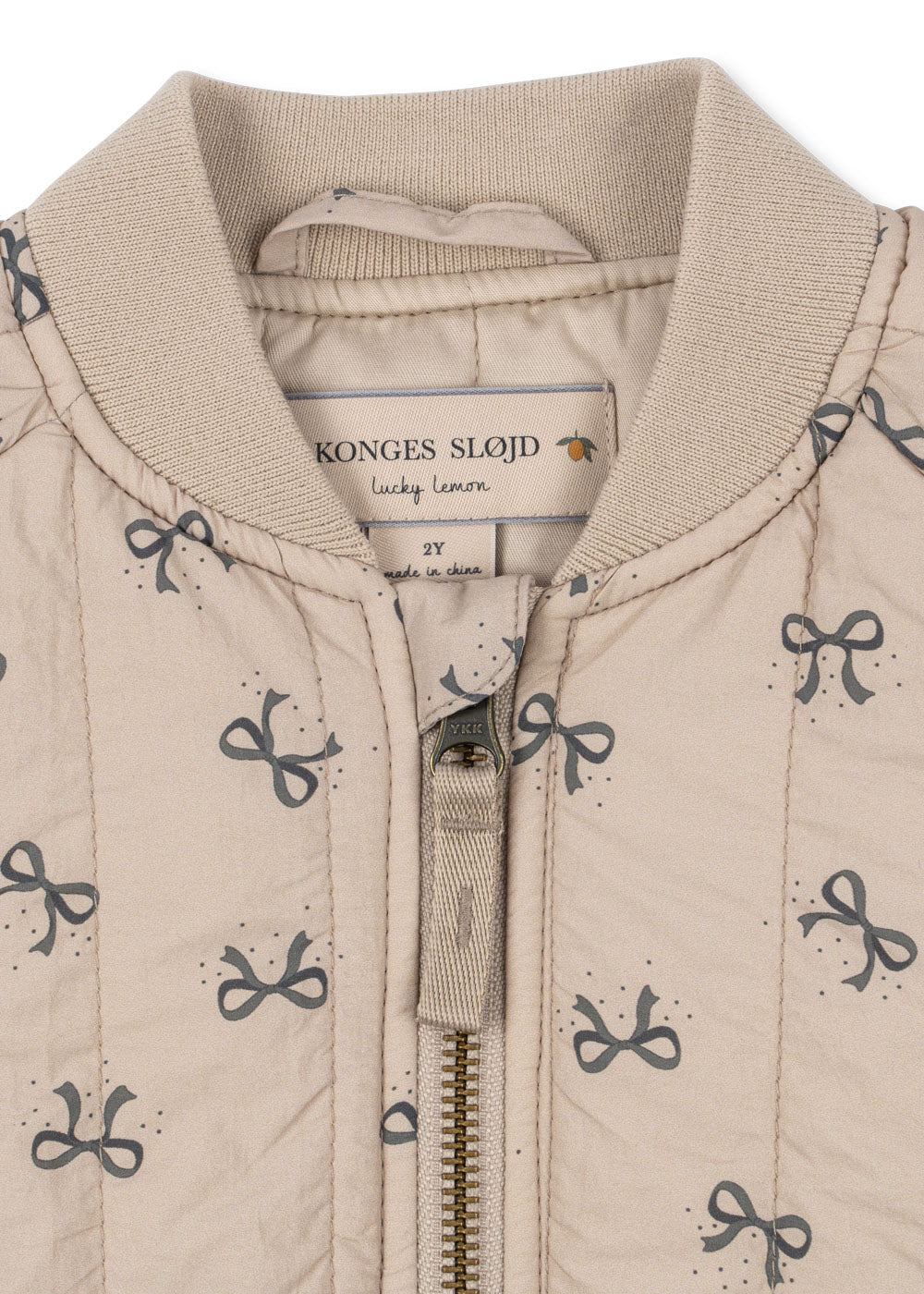 【Konges Sløjd】JUNO PRINTED BOMBER JACKET - BOW MAGNET