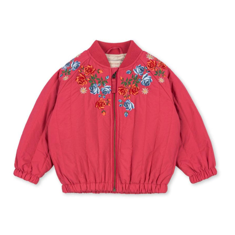 Konges Sløjd Juno Bomber Jacket Raspberry Wine 正面カット