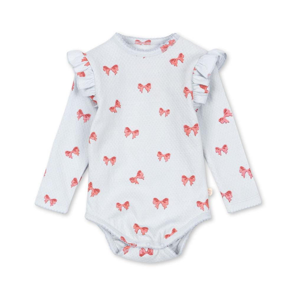【Konges Sløjd】SUI FRILL BODY GOTS - ROSIA BLUE BOW