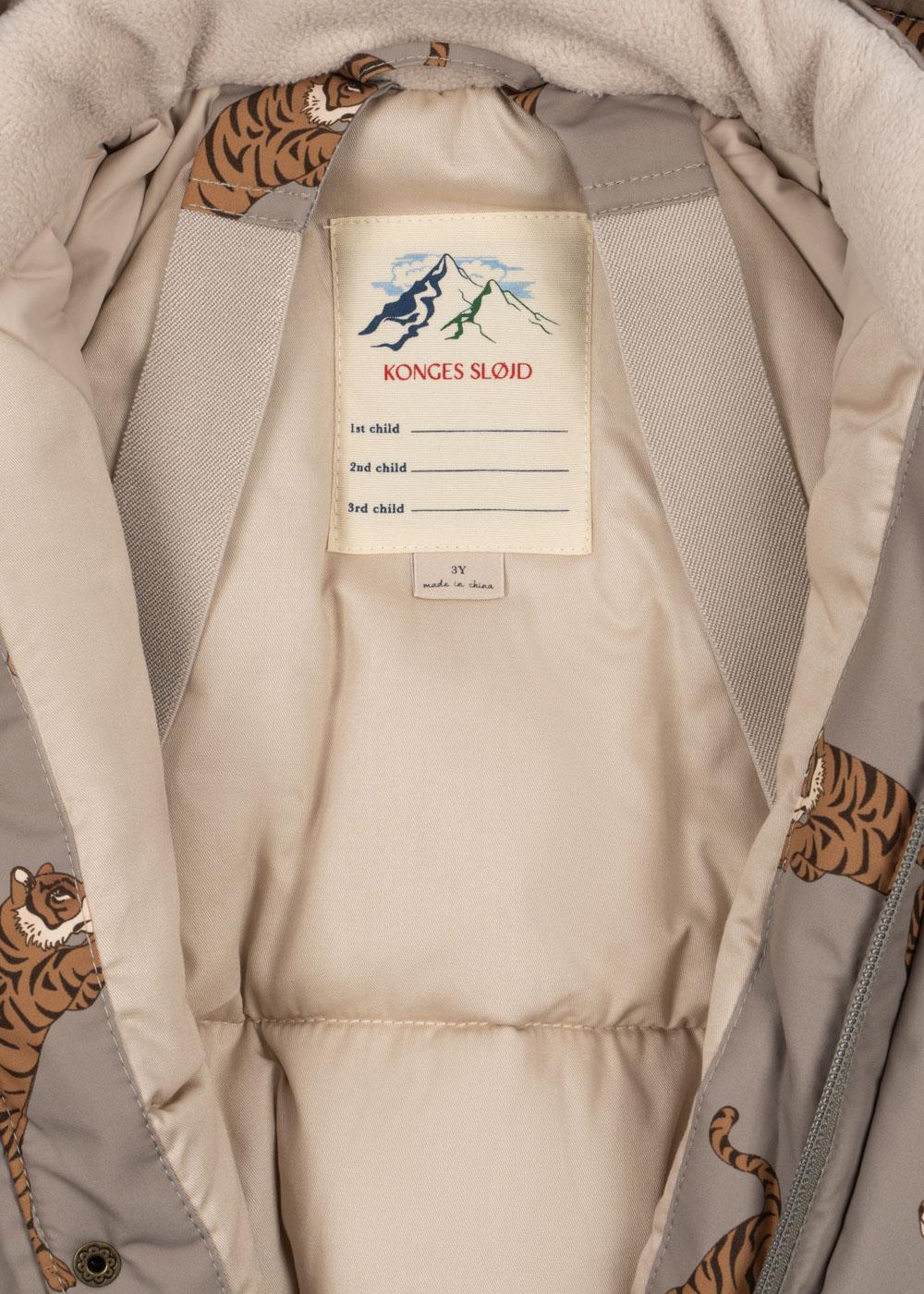 【Konges Sløjd】NOHR SNOWSUIT PRINT - TIGER OAK
