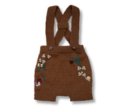 【shirleybredal】Woodland suspender shorts - Caramel