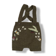 【shirleybredal】Woodland suspender shorts - Pine